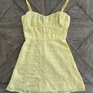 Princess Polly Light Yellow Dress